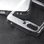 For Samsung Galaxy Z Flip5 5G Transparent Back Shell Phone Case Drop Resistant Hard PC Phone Cover