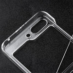 For Samsung Galaxy Z Flip5 5G Transparent Back Shell Phone Case Drop Resistant Hard PC Phone Cover