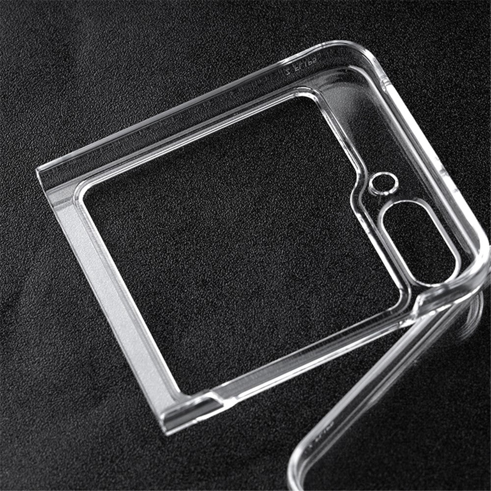 For Samsung Galaxy Z Flip5 5G Transparent Back Shell Phone Case Drop Resistant Hard PC Phone Cover