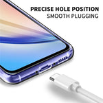 For Samsung Galaxy A54 5G Clear TPU Phone Case with 3Pcs 2.5D Arc Edge Tempered Glass Screen Film
