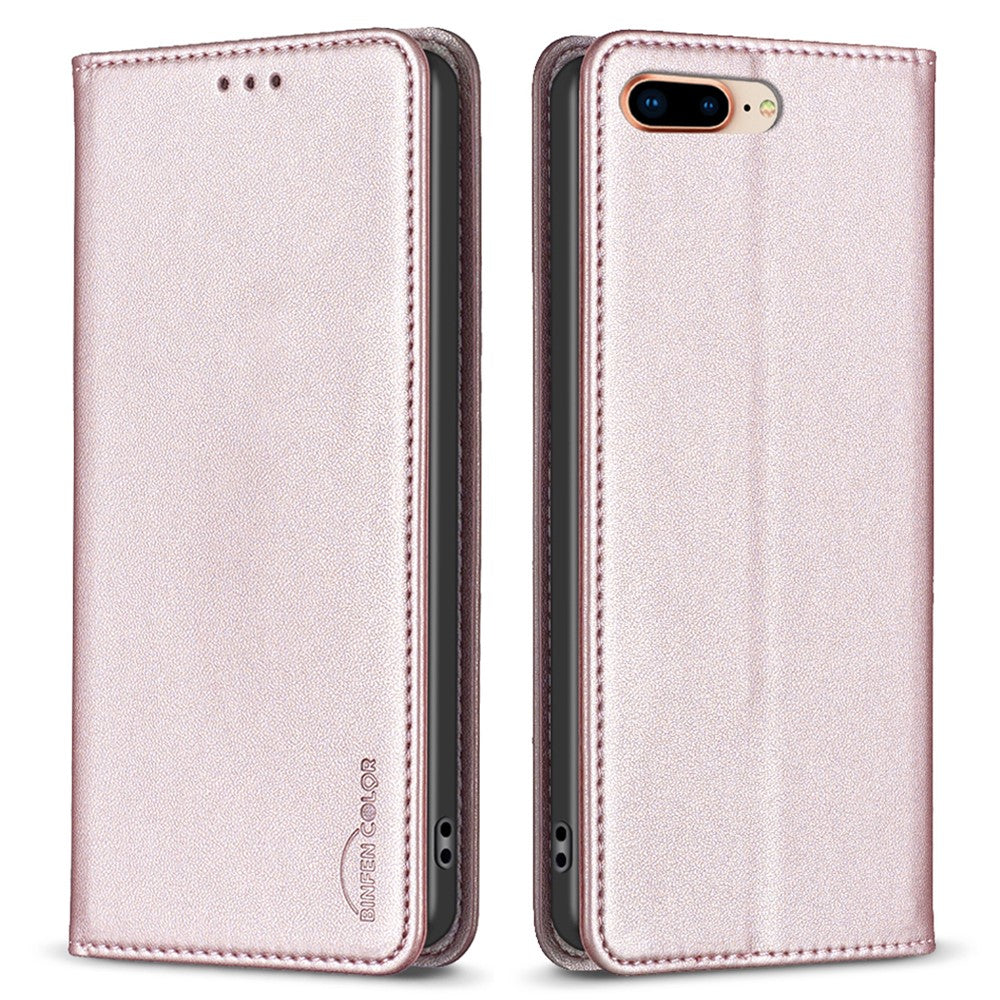 BINFEN COLOR BF18 For iPhone 8 Plus / 7 Plus / 6 Plus / 6s Plus Leather Cover Card Slot Stand Phone Case