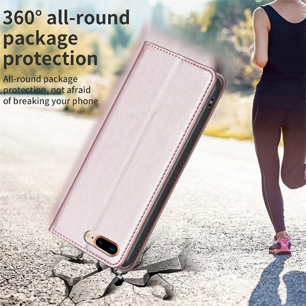 BINFEN COLOR BF18 For iPhone 8 Plus / 7 Plus / 6 Plus / 6s Plus Leather Cover Card Slot Stand Phone Case