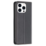 BINFEN COLOR BF18 For iPhone 13 Pro Max Cell Phone Case PU Leather Card Slot Stand Phone Cover
