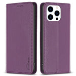 BINFEN COLOR BF18 For iPhone 13 Pro Max Cell Phone Case PU Leather Card Slot Stand Phone Cover