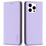 BINFEN COLOR BF18 For iPhone 13 Pro Max Cell Phone Case PU Leather Card Slot Stand Phone Cover