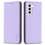BINFEN COLOR BF18 PU-lædercover med kortholder, flipstativ og magnetisk mobilcover til Samsung Galaxy S21+ 5G