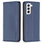 BINFEN COLOR BF18 PU-lædercover med kortholder, flipstativ og magnetisk mobilcover til Samsung Galaxy S21+ 5G