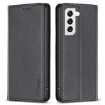 BINFEN COLOR BF18 För Samsung Galaxy S21+ 5G PU-läderfodral Korthållare Flipstativ Magnetiskt mobilskal