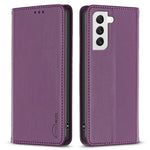 BINFEN COLOR BF18 För Samsung Galaxy S21+ 5G PU-läderfodral Korthållare Flipstativ Magnetiskt mobilskal