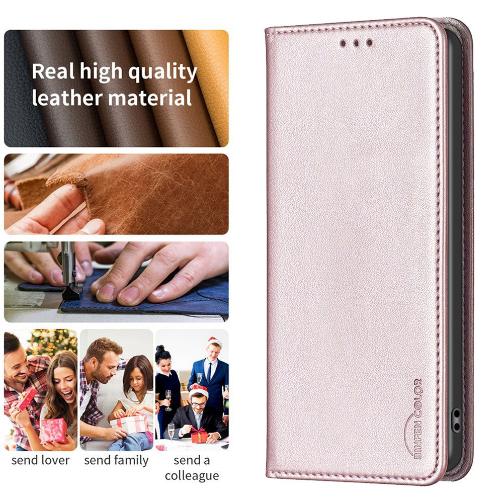 BINFEN COLOR BF18 For iPhone 11 PU Leather Drop-proof Stand Cover Card Holder Phone Case