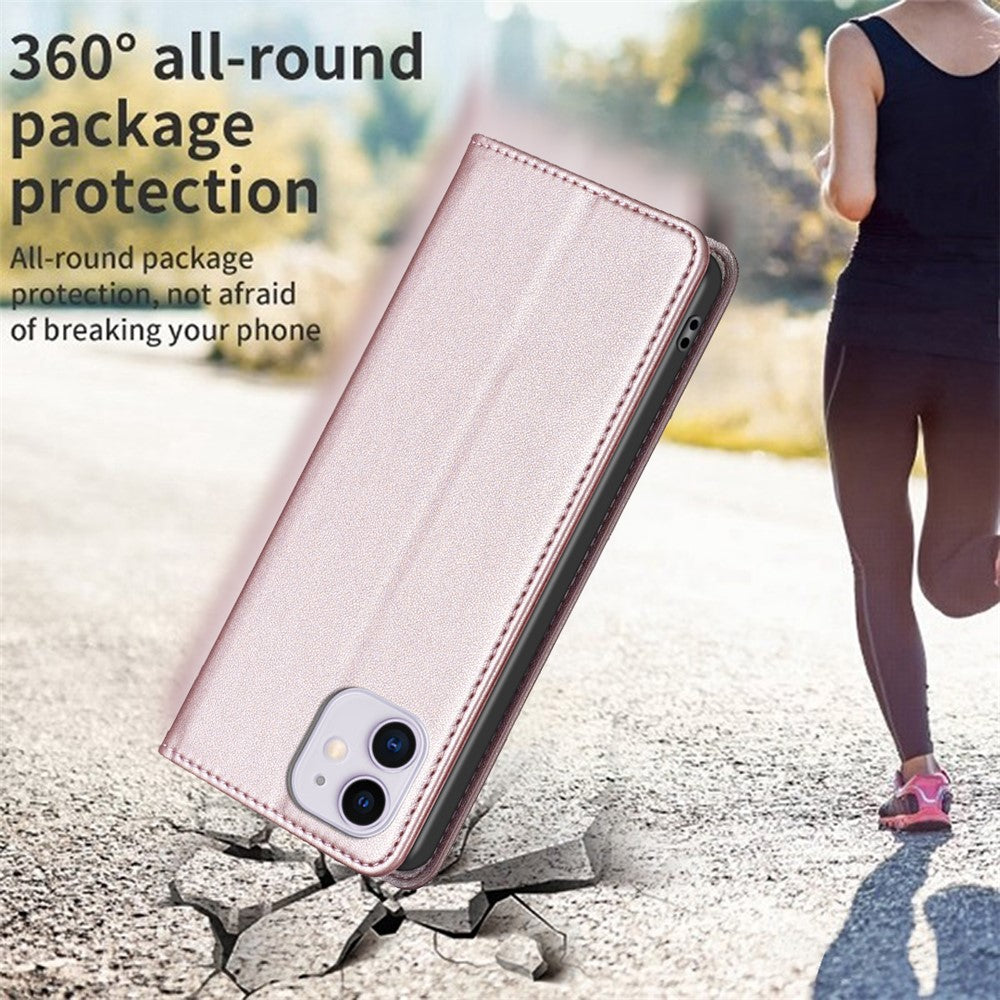 BINFEN COLOR BF18 For iPhone 11 PU Leather Drop-proof Stand Cover Card Holder Phone Case