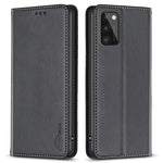 BINFEN COLOR BF18 Telefonlædercover til Samsung Galaxy A41 (Global Version) med Kortholder og Standerfunktion