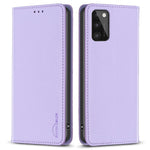 BINFEN COLOR BF18 Telefonlædercover til Samsung Galaxy A41 (Global Version) med Kortholder og Standerfunktion