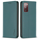 BINFEN COLOR BF18 för Samsung Galaxy S20 FE / S20 FE 5G / S20 FE 2022 / S20 Lite mobilskal Stativ Korthållare Läderfodral