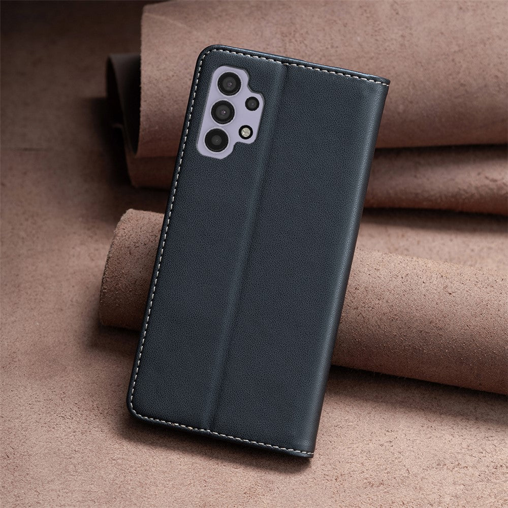 BINFEN COLOR BF18 Stand Case for Samsung Galaxy A32 5G / M32 5G Leather Phone Cover with Card Slots