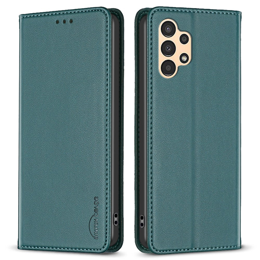 BINFEN COLOR BF18 til Samsung Galaxy A33 5G PU Læder Folio Cover, Kortlomme, Stativ Telefoncover