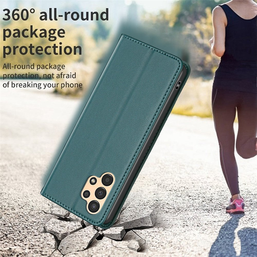 BINFEN COLOR BF18 til Samsung Galaxy A33 5G PU Læder Folio Cover, Kortlomme, Stativ Telefoncover
