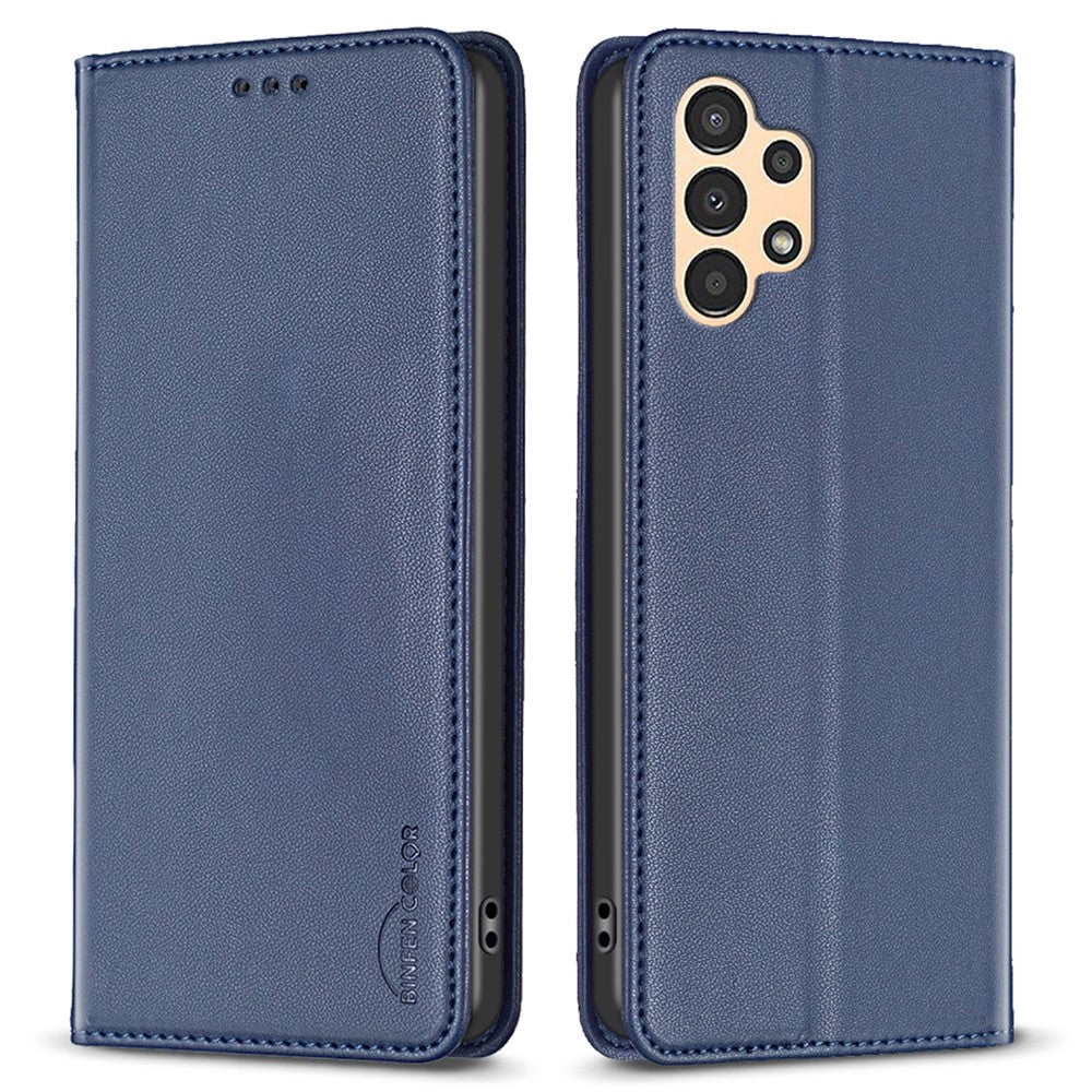 BINFEN COLOR BF18 til Samsung Galaxy A33 5G PU Læder Folio Cover, Kortlomme, Stativ Telefoncover