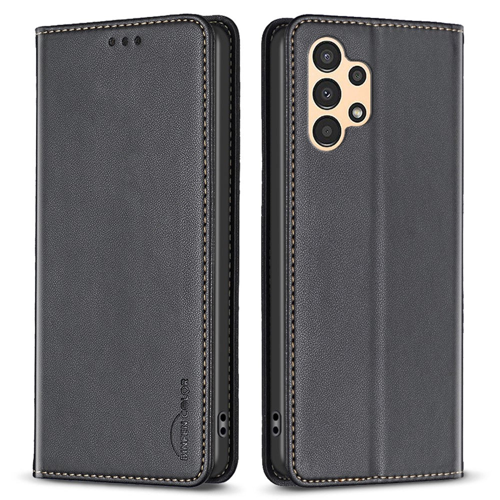 BINFEN COLOR BF18 til Samsung Galaxy A33 5G PU Læder Folio Cover, Kortlomme, Stativ Telefoncover