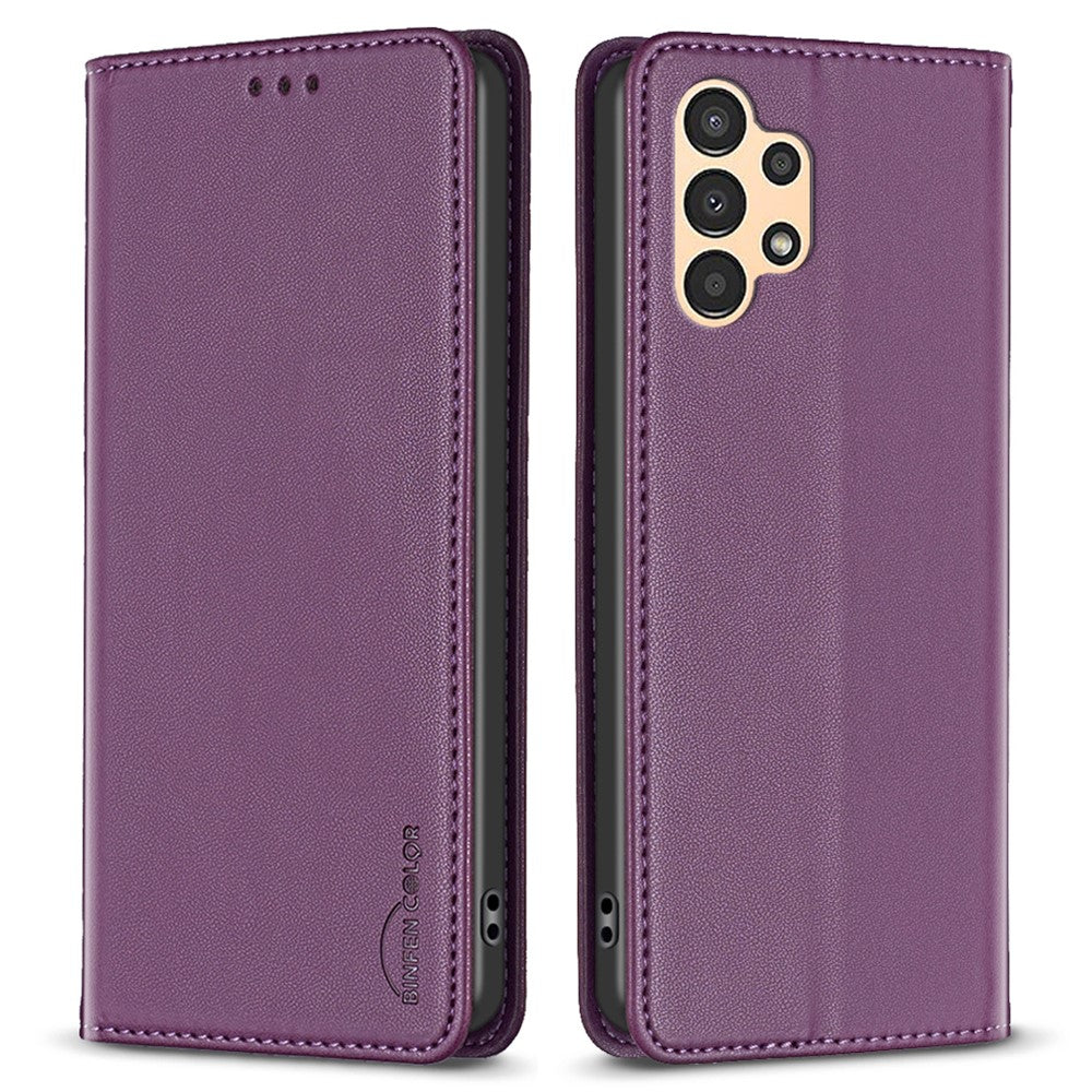 BINFEN COLOR BF18 til Samsung Galaxy A33 5G PU Læder Folio Cover, Kortlomme, Stativ Telefoncover