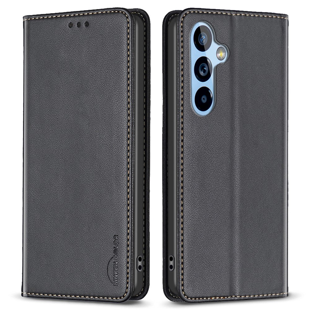 BINFEN COLOR BF18 PU Leather Case for Samsung Galaxy A54 5G , Card Holder Stand Magnetic Phone Cover