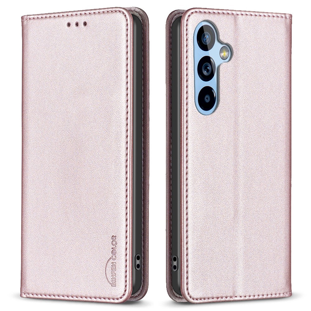 BINFEN COLOR BF18 PU Leather Case for Samsung Galaxy A54 5G , Card Holder Stand Magnetic Phone Cover