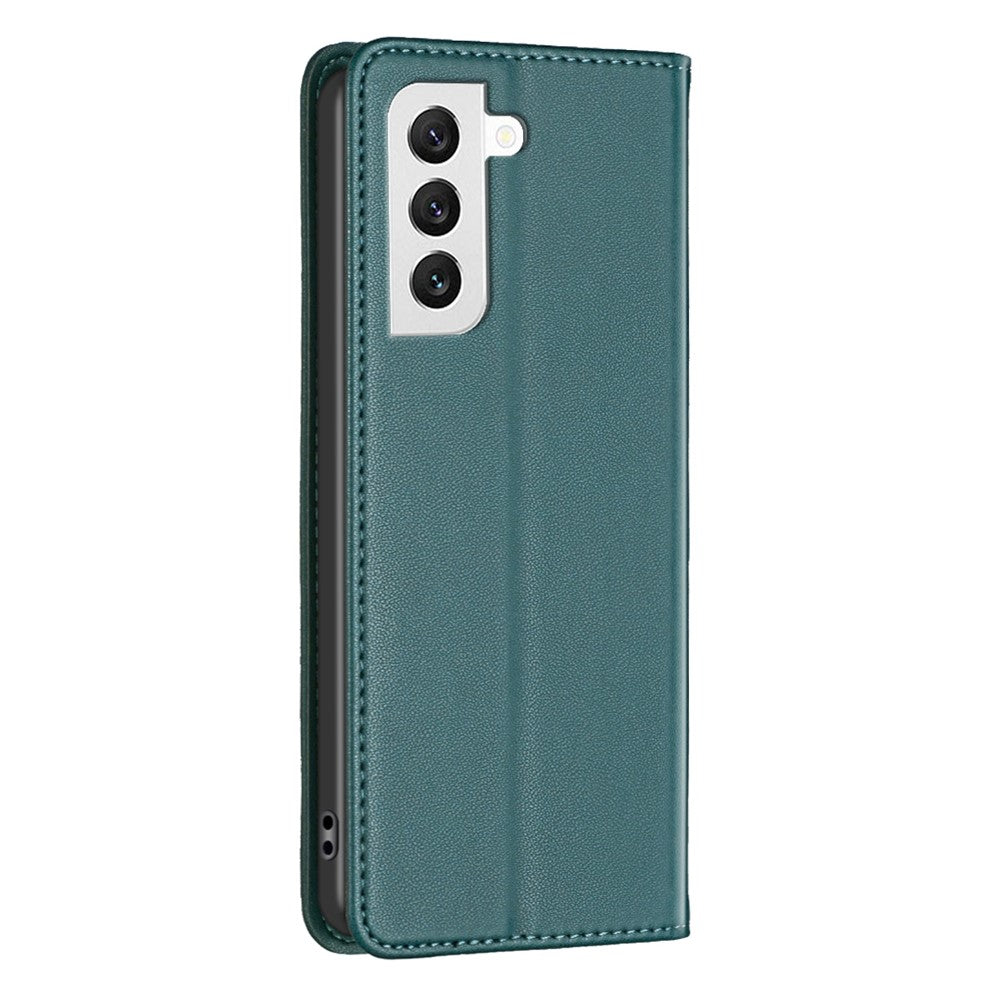 BINFEN COLOR BF18 For Samsung Galaxy S22+ 5G Flip Leather Case Card Slots Stand Protective Phone Cover