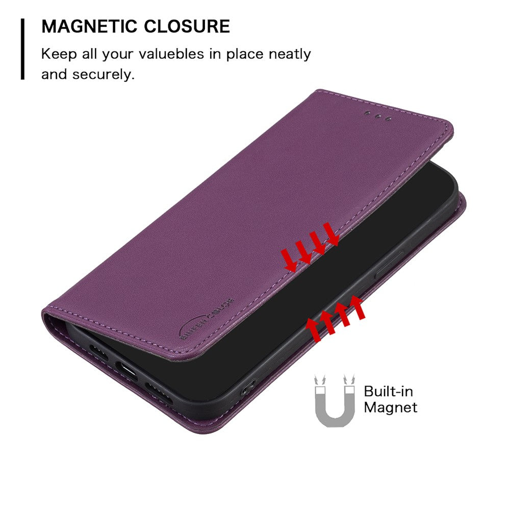 BINFEN COLOR BF18 mobilskal till Samsung Galaxy A23 4G / A23 5G (Global version) / M23 5G / F23 5G / M13 4G, PU-läder stativ med korthållare