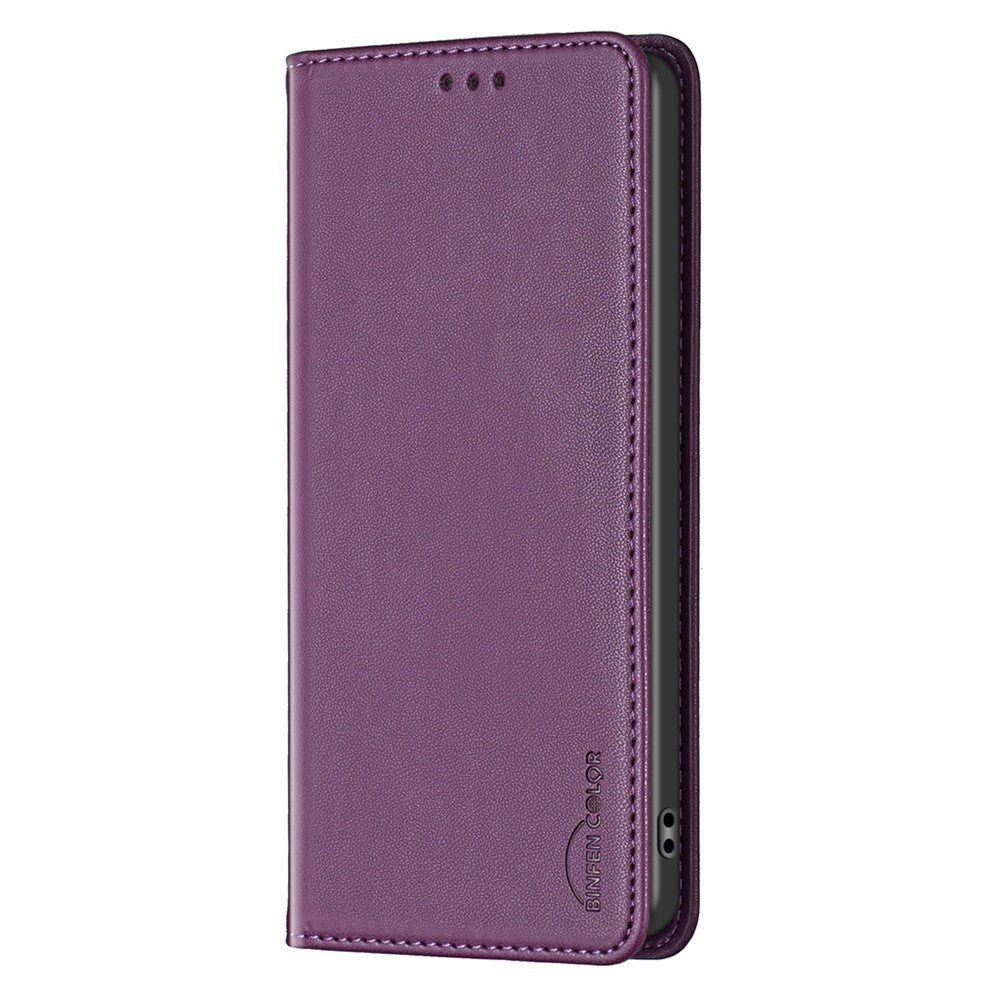 BINFEN COLOR BF18 mobilskal till Samsung Galaxy A23 4G / A23 5G (Global version) / M23 5G / F23 5G / M13 4G, PU-läder stativ med korthållare