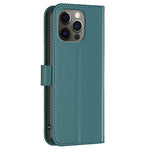BINFEN COLOR BF17 Pungcover til iPhone 12 / 12 Pro 6.1 tommer, Flipcover i PU-læder med standerfunktion