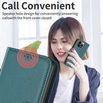 BINFEN COLOR BF17 Pungcover til iPhone 12 / 12 Pro 6.1 tommer, Flipcover i PU-læder med standerfunktion