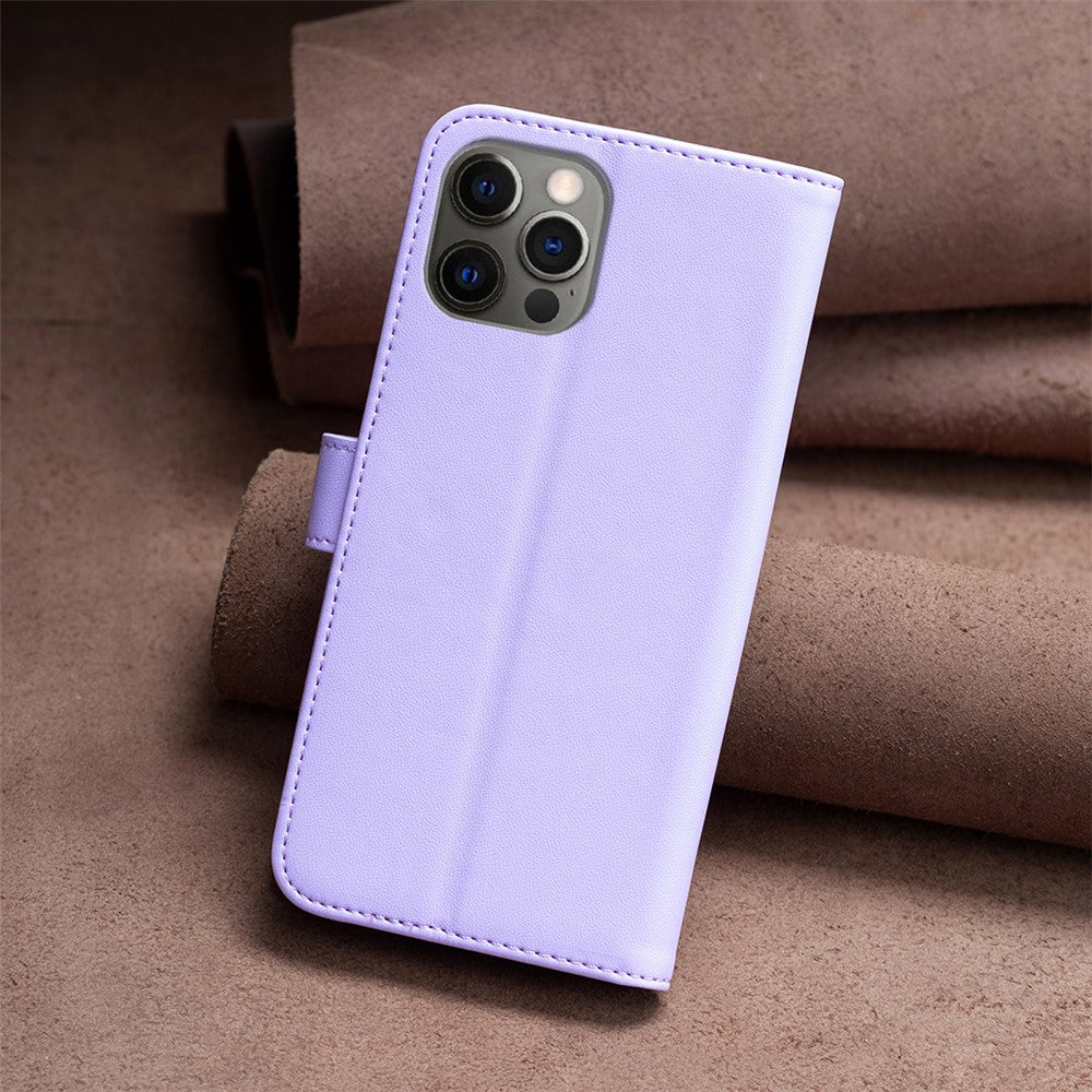 BINFEN COLOR BF17 For iPhone 12 Pro Max 6.7 inch Flip Leather Cover Wallet Stand Magnetic Phone Case