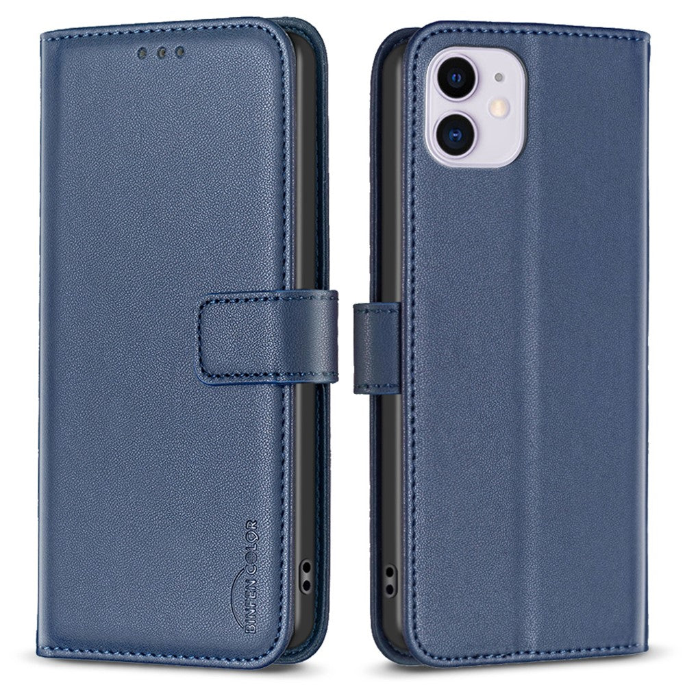 BINFEN COLOR BF17 For iPhone 11 PU Leather Wallet Case Magnetic Folio Flip Stand Phone Cover