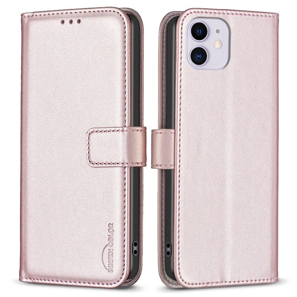 BINFEN COLOR BF17 For iPhone 11 PU Leather Wallet Case Magnetic Folio Flip Stand Phone Cover