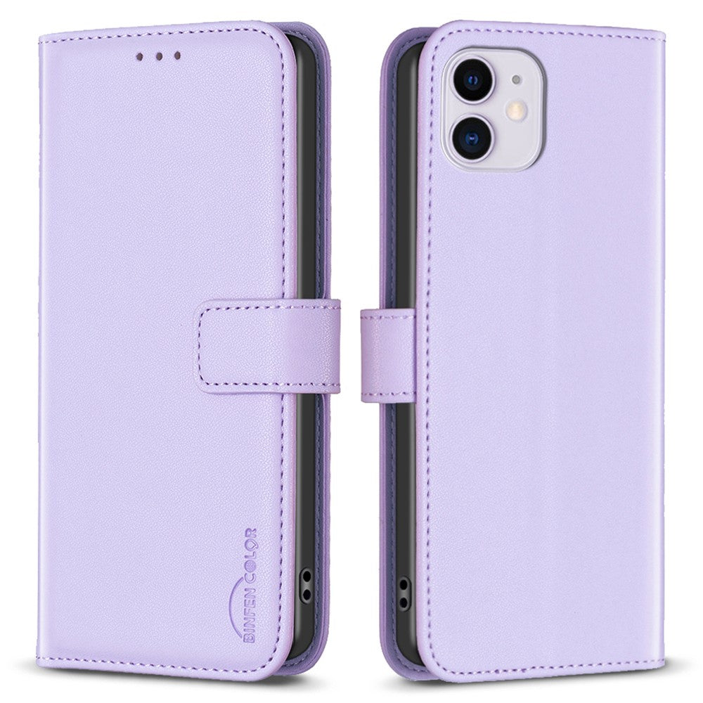 BINFEN COLOR BF17 For iPhone 11 PU Leather Wallet Case Magnetic Folio Flip Stand Phone Cover