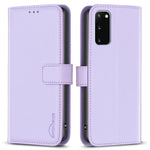 BINFEN COLOR BF17 For Samsung Galaxy S20 4G / 5G Flip Folio Wallet Cover PU Leather Stand Phone Case