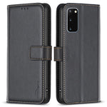 BINFEN COLOR BF17 For Samsung Galaxy S20 4G / 5G Flip Folio Wallet Cover PU Leather Stand Phone Case