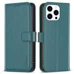 BINFEN COLOR BF17 For iPhone 14 Pro Max PU Leather Flip Wallet Case Folding Stand Phone Cover