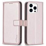 BINFEN COLOR BF17 For iPhone 14 Pro Max PU Leather Flip Wallet Case Folding Stand Phone Cover