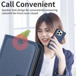 BINFEN COLOR BF17 For iPhone 14 Pro Magnetic Phone Case Wallet Leather Phone Cover with Stand Function