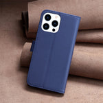 BINFEN COLOR BF17 For iPhone 14 Pro Magnetic Phone Case Wallet Leather Phone Cover with Stand Function