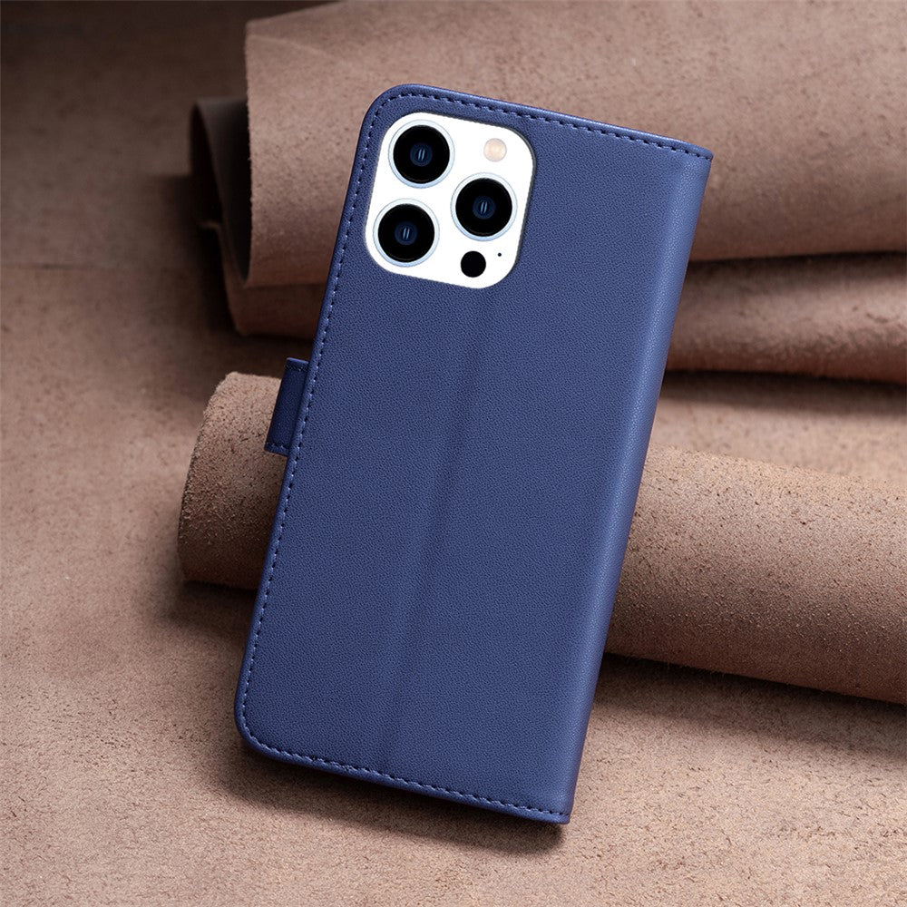 BINFEN COLOR BF17 For iPhone 14 Pro Magnetic Phone Case Wallet Leather Phone Cover with Stand Function