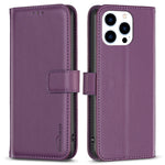 BINFEN COLOR BF17 For iPhone 14 Pro Magnetic Phone Case Wallet Leather Phone Cover with Stand Function
