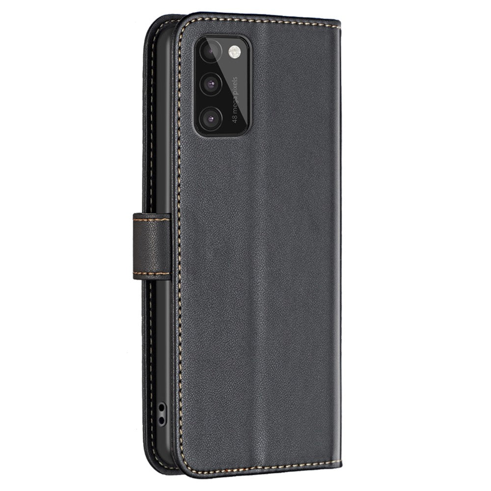 BINFEN COLOR BF17 For Samsung Galaxy A41 (Global Version) Wallet Leather Phone Cover Stand Magnetic Case