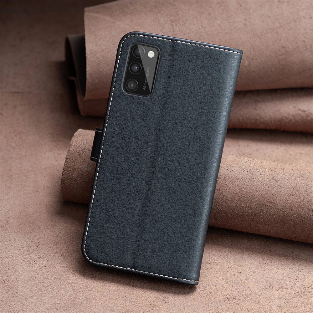 BINFEN COLOR BF17 For Samsung Galaxy A41 (Global Version) Wallet Leather Phone Cover Stand Magnetic Case