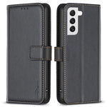 BINFEN COLOR BF17 För Samsung Galaxy S21+ 5G PU-lädermobilskal Plånboksfodral Magnetiskt stängningsfodral