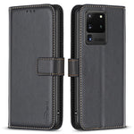 BINFEN COLOR BF17 TPU+PU Leather Phone Cover for Samsung Galaxy S20 Ultra Stand Magnetic Phone Case Wallet