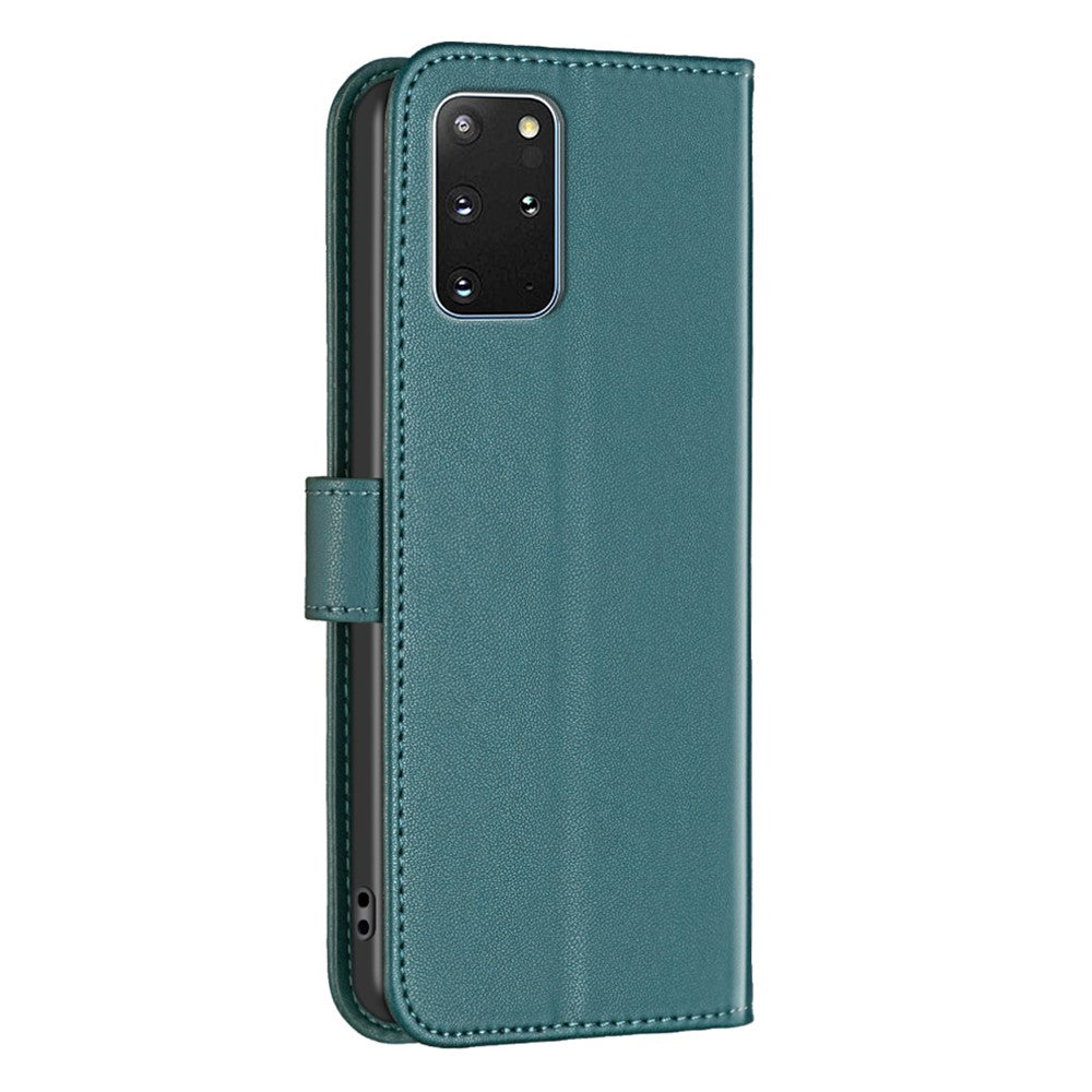 BINFEN COLOR BF17 För Samsung Galaxy S20 Plus 4G / 5G Slim-Fit mobilskal Stativ Magnetiskt Plånboksfodral i PU-läder