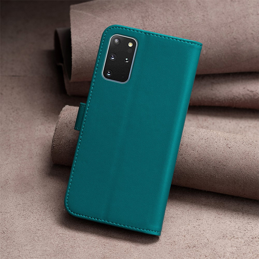 BINFEN COLOR BF17 För Samsung Galaxy S20 Plus 4G / 5G Slim-Fit mobilskal Stativ Magnetiskt Plånboksfodral i PU-läder