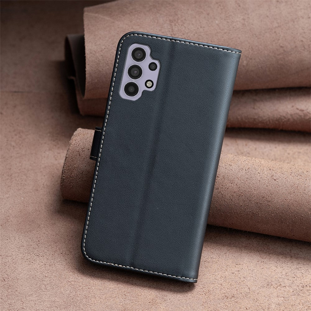 BINFEN COLOR BF17 For Samsung Galaxy A32 5G / M32 5G Phone Cover PU Leather Stand Wallet Case